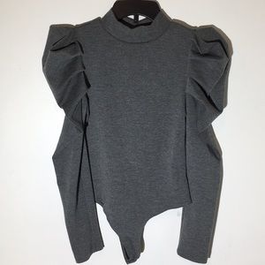 Puff Sleeve Body Suit NWOT